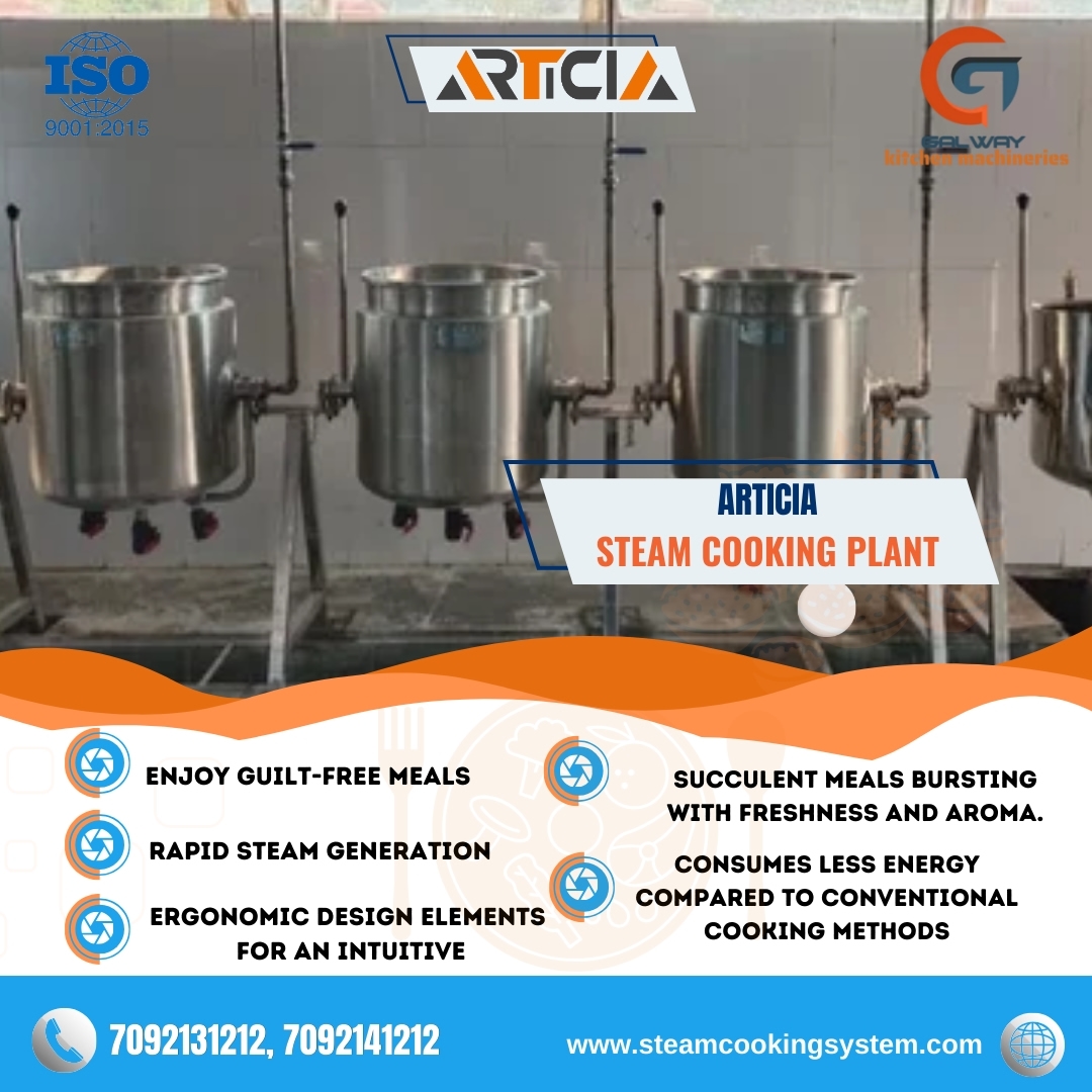 steam cooking plant manufacturing in India